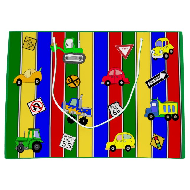 Cars, Lastbilar och Tractor Boy's Birthday (Framsidan)