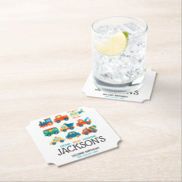 Cars och Lastbilar Transport födelsedag Underlägg Papper