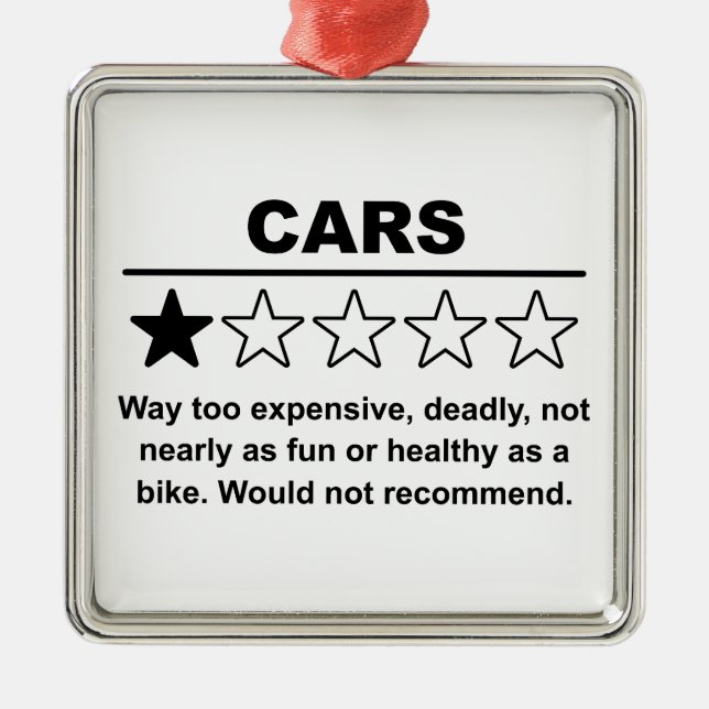 Cars One Star Rating Julgransprydnad Metall (Framsidan)