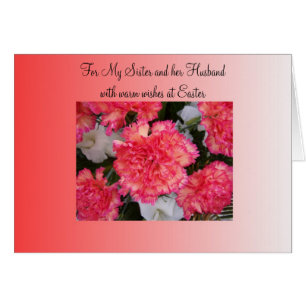 Carships Sister och Make Påsk Hälsningskort