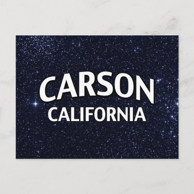 Carson California Vykort (Framsida)