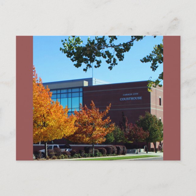 Carson City Domstol, Carson City, Nevada Vykort (Framsida)