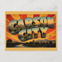 Carson City Nevada Flod Sierra Berg Konst