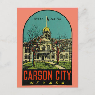 Carson City, Nevada Postcard Vykort