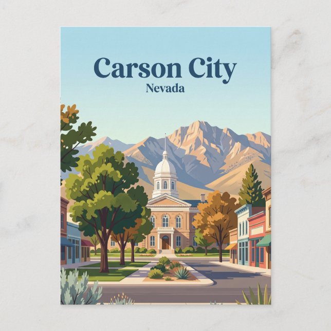 Carson City, Nevada Vykort (Framsida)