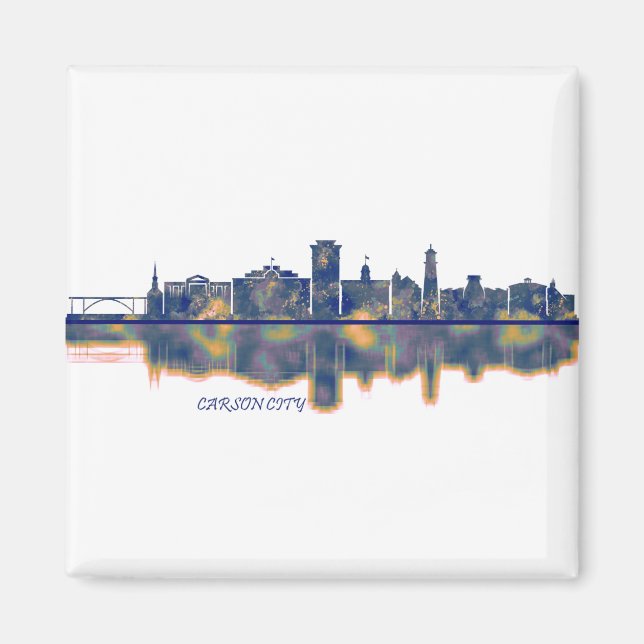 Carson City Skyline Magnet (Framsidan)