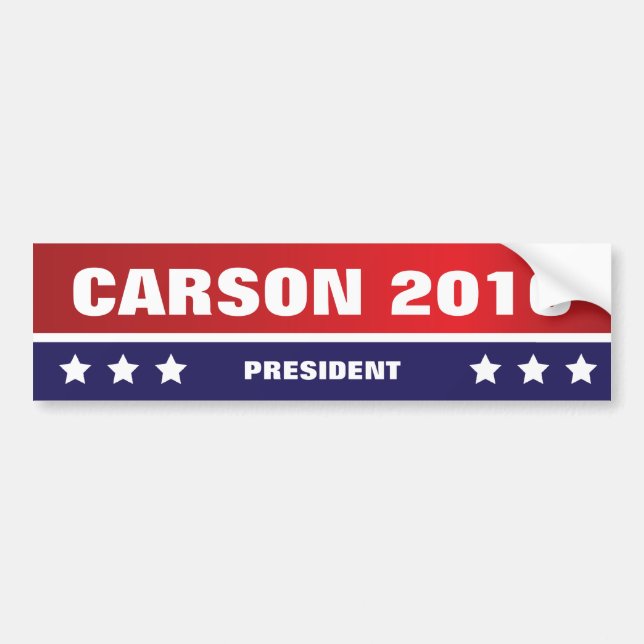 Carson för den presidentbildekalet 2016 bildekal (Framsidan)
