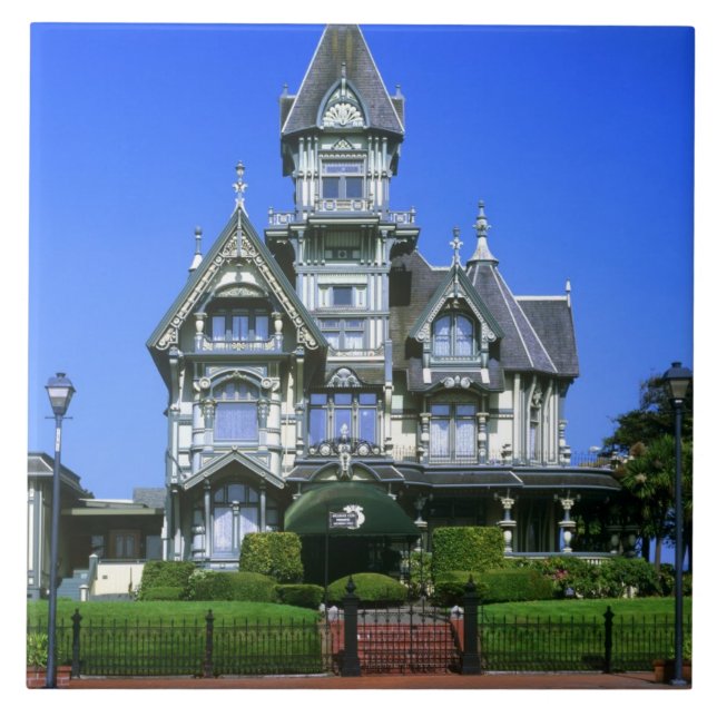 Carson Mansion i Eureka, Kalifornien Kakelplatta (Framsidan)
