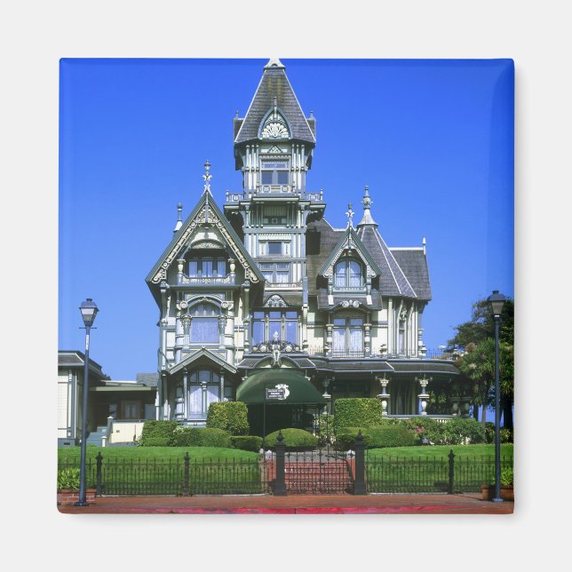 Carson Mansion i Eureka, Kalifornien Magnet (Framsidan)