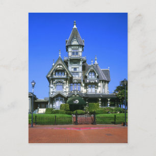 Carson Mansion i Eureka, Kalifornien Vykort