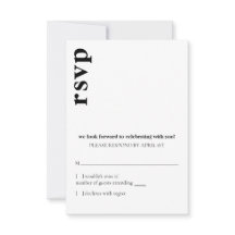 Carson Modern Bröllopsvar Svar