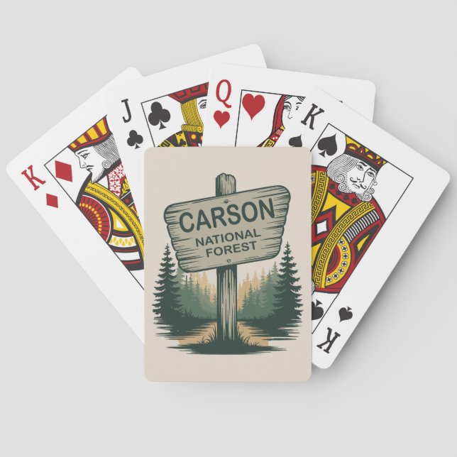 Carson National Forest New mexico Casinokort (Baksidan)