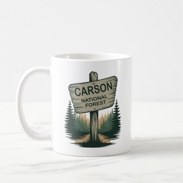 Carson National Forest New mexico Kaffemugg (Vänster)