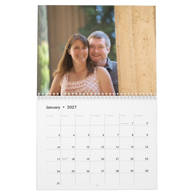 Carson och Ian 2009 Kalender (Jan 2027)