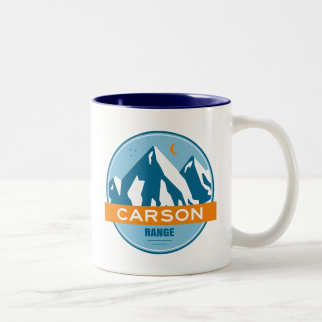 Carson Range California Nevada Två-Tonad Mugg (Höger)