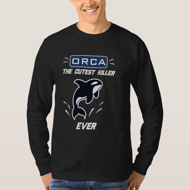 Carson Washington Orca, Cutest Killer Whale Kväll T Shirt (Framsida)
