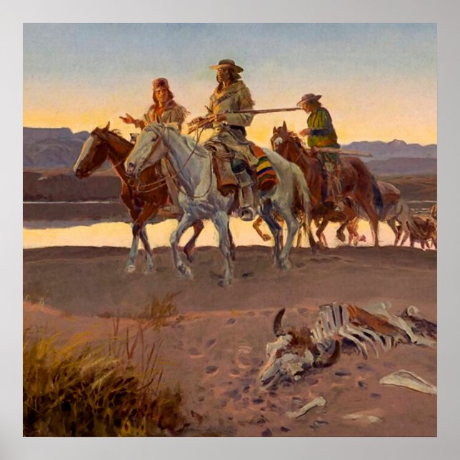 “Carsons män” av Charles Russell Poster (Framsidan)