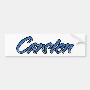 Carsten Namn blue Aufkleber Sticker Autoaufkleber Bildekal