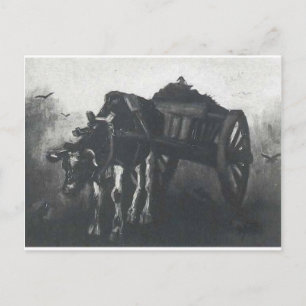 Cart with Black Ox av Vincent van Gogh Vykort