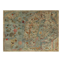 Carta Marina - Ancient Creatures Karta i världen