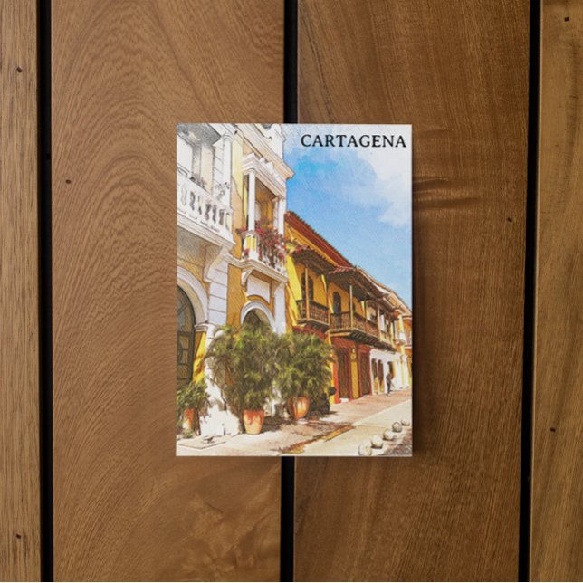 Cartagena Colombia Historic Centre Vykort (cartagena colombia historic old city postcard)