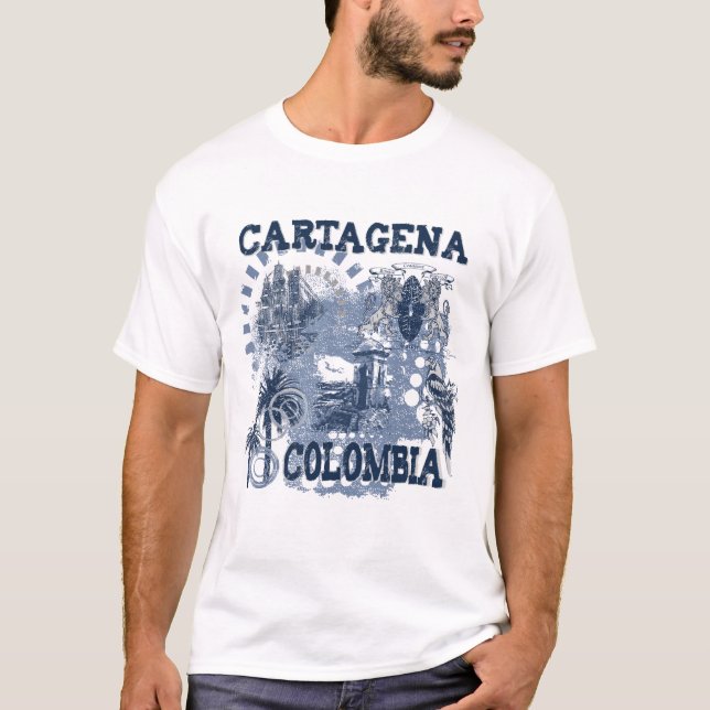Cartagena Colombia T-shirt (Framsida)