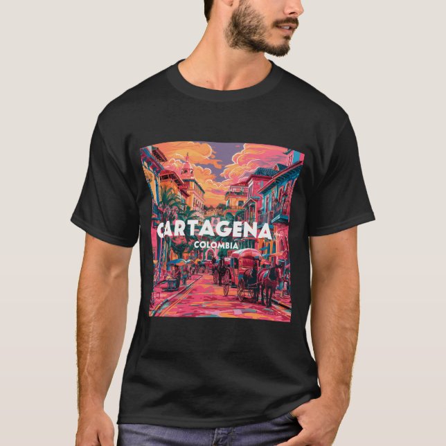 Cartagena,Colombia T Shirt (Framsida)