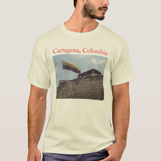 Cartagena Colombia Tee Shirt (Framsida)