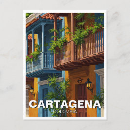 Cartagena Colombia Travel Vykort