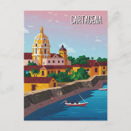 Cartagena Colombia Travel Vykort