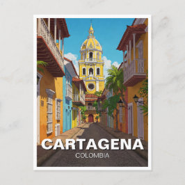Cartagena Colombia Travel Vykort