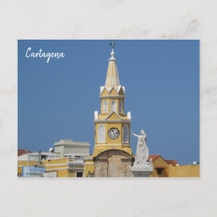 Cartagena klocka torn vykort