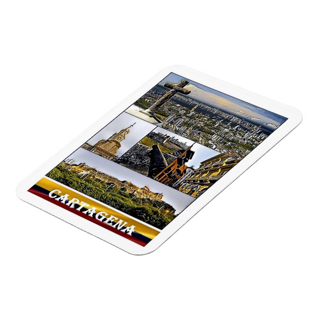 Cartagena - Mosaic - Colombia Magnet (Vänstra Sidan)