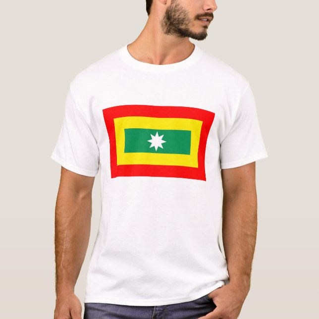 Cartagena region flagga colombia t shirt (Framsida)
