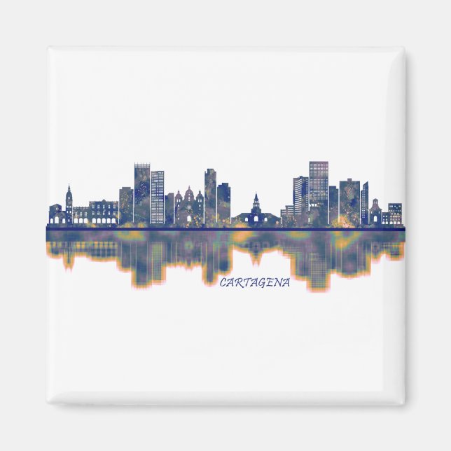 Cartagena Skyline Magnet (Framsidan)