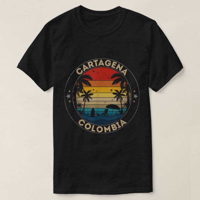 Cartagena Souvenir - Colombia Reminder T-Shirt (Design framsida)