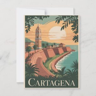 Cartagena vintage vykort