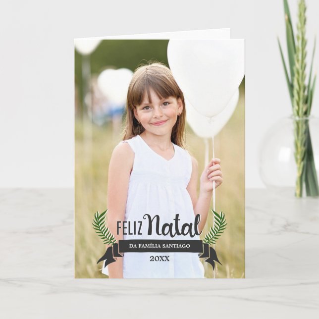 Cartão de Natal Elegante Helgkort (Framsida)