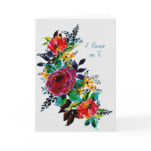 Cartão de Pensam ento e Apoio Blommigt