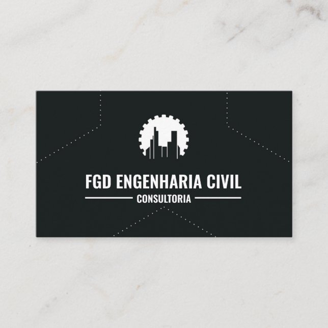 Cartão de Visita Engenheiro Civil Visitkort (Framsida)