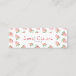 Cartão De Visita Mini Strawberry Visitkort