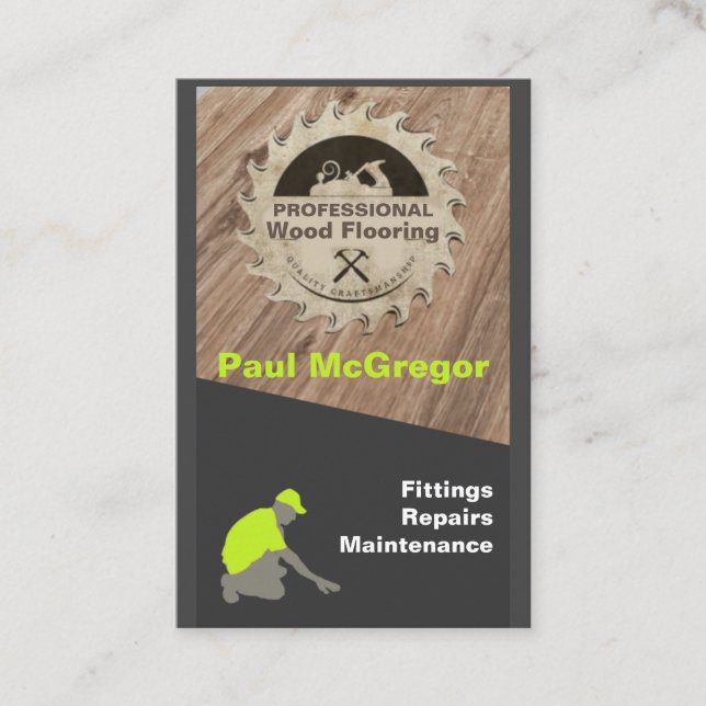 Cartão De Visita Professional Flooring Visitkort (Framsida)