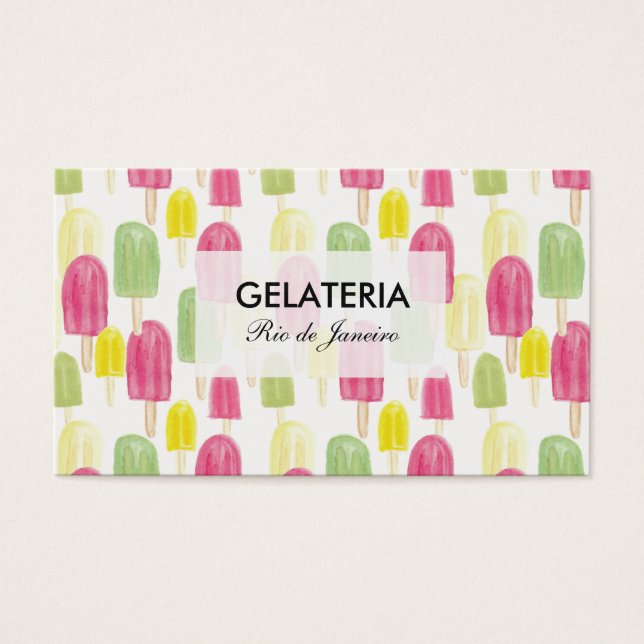 CARTÃO DE VISITA SORVETERIA VISITKORT (Framsidan)