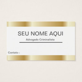Cartão de visitas ADVOGADO Visitkort