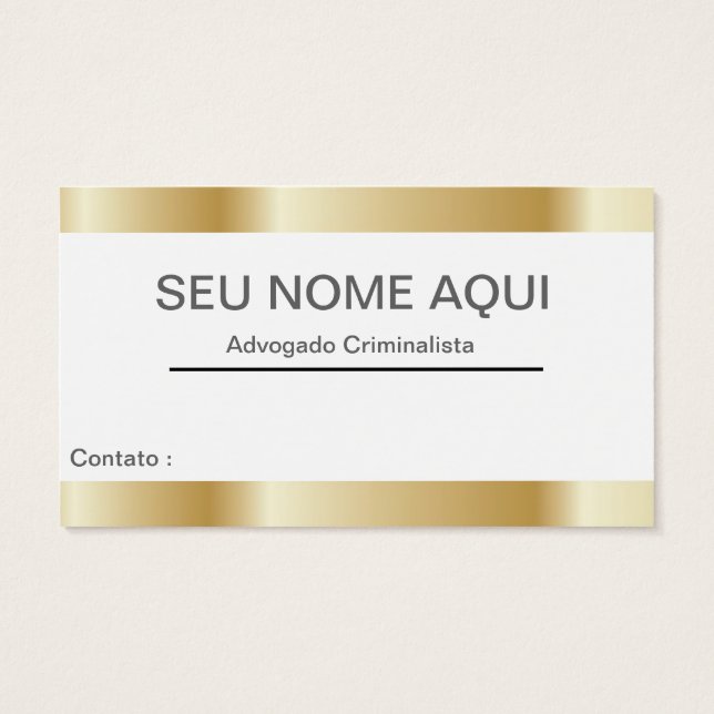 Cartão de visitas ADVOGADO Visitkort (Baksidan)