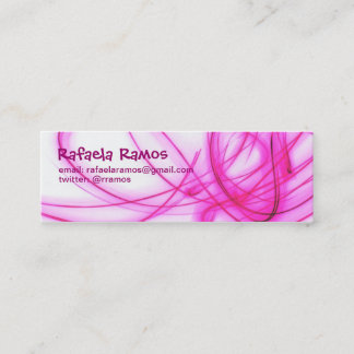 Cartão Fino Light Rosa Mini Visitkort