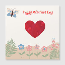 Cartão Magnético personalizável Valentine's Day