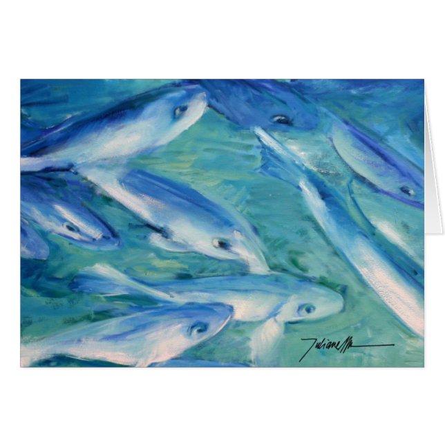 Cartão Peixes Hälsningskort (Framsidan Horizontal)