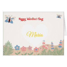 Cartão personalizável para Valentine's Day OBS Kort