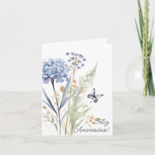 Cartão Portuguesa Birthday Card Wildblommor Kort